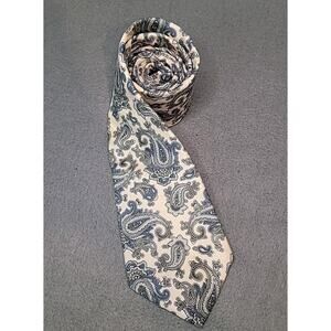 Vintage Michael Reed Designer Collection Men’s Tie – Gray Paisley 64"x3" | GUC